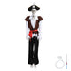 TheDisplayOutlet 5'5" Full Body Cowboy Pirate Skeleton Posable Halloween Decoration, Pirate Captain Image