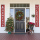 TheDisplayOutlet Christmas Signs Merry Christmas Happy New Year Door Sign 2 PCS Image