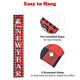 TheDisplayOutlet Christmas Signs Merry Christmas Happy New Year Door Sign 2 PCS Image