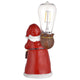 TheDisplayOutlet Christmas Santa Figurine with LED Bulb Battery Operated 2ct/pk Image