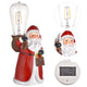 Christmas Santa Figurine with LED Bulb Battery Operated 2ct/pk