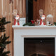 Christmas Santa Figurine with LED Bulb Battery Operated 2ct/pk