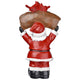 TheDisplayOutlet LED Christmas Figurine 12" Santa Snowman Resin Image