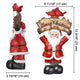 TheDisplayOutlet LED Christmas Figurine 12" Santa Snowman Resin Image