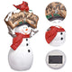 TheDisplayOutlet LED Christmas Figurine 12" Santa Snowman Resin Image