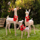 TheDisplayOutlet 3pcs Lighted Deer Christmas Outdoor Decoration Image
