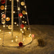 TheDisplayOutlet 3' LED Cone Christmas Tree with Cotton Balls Battery Operated Image