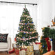 TheDisplayOutlet 7.5 ft Xmas Tree with Ribbon & Foldable Metal Stand Image