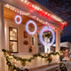 TheDisplayOutlet 3pcs Light Up Wreath Outdoor for Door Windows Image