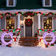 TheDisplayOutlet 5ft Giant Light Up Wreath for House Outdoor Decoration Image