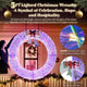 TheDisplayOutlet 5ft Giant Light Up Wreath for House Outdoor Decoration Image