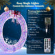 TheDisplayOutlet 5ft Giant Light Up Wreath for House Outdoor Decoration Image