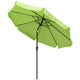 TheDisplayOutlet Patio Umbrella Tilt Metal 10ft 8-Rib, Mint Green Image