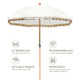 TheDisplayOutlet Patio Umbrella Tilt Wooden 6ft 8-Rib with Sequin Jazz Image