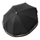 TheDisplayOutlet Patio Umbrella Canopy 6ft 8-Rib Jazz, Black+Black Sequin Image