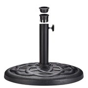20 lb Round Patio Umbrella Stand Resin Concrete Base D2 3/16"