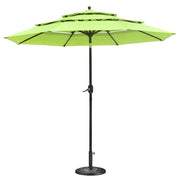 20 lb Round Patio Umbrella Stand Resin Concrete Base D2 3/16"