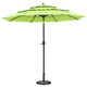 20 lb Round Patio Umbrella Stand Resin Concrete Base D2 3/16"