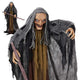 TheDisplayOutlet Halloween Witch with Crutch Animated Decoration Sound Motion Image