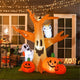 TheDisplayOutlet Cute Halloween Decoration Inflatable Ghost Tree Pumpkin Owl Image