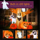 TheDisplayOutlet Cute Halloween Decoration Inflatable Ghost Tree Pumpkin Owl Image