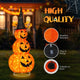 TheDisplayOutlet 5ft Lighted Jack-o-lantern in Witch Hat Halloween Decor Image