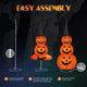 TheDisplayOutlet 5ft Lighted Jack-o-lantern in Witch Hat Halloween Decor Image