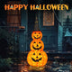 TheDisplayOutlet 5ft Lighted Jack-o-lantern in Witch Hat Halloween Decor Image