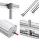 TheDisplayOutlet 33"x79" Roll Up Retractable Aluminum Banner Stand Image