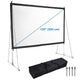 TheDisplayOutlet Portable Freestanding Front Projector Screen w/ Legs 120" 16:9 Image