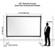 TheDisplayOutlet Portable Freestanding Front Projector Screen w/ Legs 120" 16:9 Image