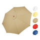 TheDisplayOutlet Patio Umbrella Canopy 9ft 8-Rib Image