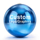 TheDisplayOutlet Custom Printed Inflatable Mirror Ball Sphere 10 Sizes & 22 Colors, 6.6ft Image