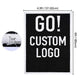 TheDisplayOutlet Custom Tufted-in Logo Artificial Turf: Custom Sized, 9 Colors 53oz, 6x4.3ft Image