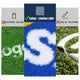 TheDisplayOutlet Custom Tufted-in Logo Artificial Turf: Custom Sized, 9 Colors 53oz Image