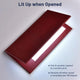 TheDisplayOutlet Custom LED Menu Covers 5in, Custom Logo & Leather Color/Pattern Image