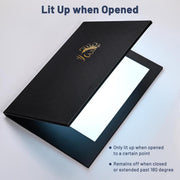 TheDisplayOutlet Custom LED Menu Cover Illuminated Menus 8.5x11 2-View 5ct/pk Image