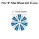 TheDisplayOutlet Custom Print Acrylic Sheet Dry Erase Board for Prize Wheel, 12in 14-Slot Image