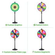 TheDisplayOutlet 24" Custom Prize Wheel Dry Erase Spin Wheel Tabletop & Floor 1ct/pk Image