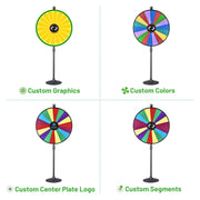 TheDisplayOutlet 36" Custom Prize Wheel Dry Erase Spin Wheel Tabletop & Floor 1ct/pk Image