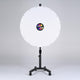 TheDisplayOutlet 48" Prize Wheel Rolling Stand Trade Show Spin Wheel, White Image