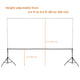 8x10 ft Adjustable Metal Photo Backdrop Stand