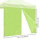 1080D Sidewall w/ Zipper for Pop Up Canopy 10'Lx7'H