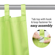 Tab Top Curtain Panel for Porch, Doors 54x84 2ct/Pack