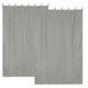 Tab Top Curtain Panel for Porch, Doors 54x84 2ct/Pack