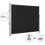 Retractable Side Awning Privacy Screen 63" x 118"