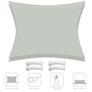 Water Resist Rectangular Sun Shade Canopy 10x13 Ft