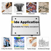 19 inch LED Tracing Light Board w/ Rotating Base & Tracing Paper