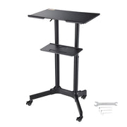 Adjustable Mobile Laptop Cart Black