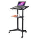 Adjustable Mobile Laptop Cart Black